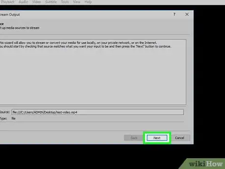 Imagen titulada Use VLC Media Player to Stream Multimedia to Another Computer Step 12
