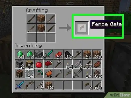 Imagen titulada Craft a Fence in Minecraft Step 3