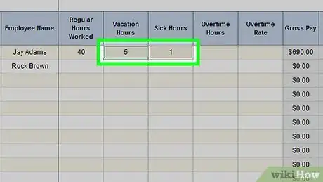 Imagen titulada Prepare Payroll in Excel Step 15