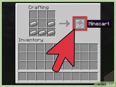 Imagen titulada Make a Minecart in Minecraft Step 8