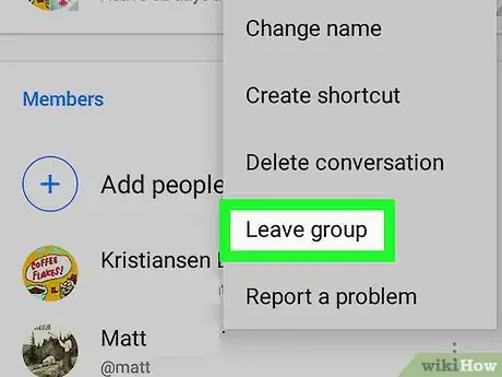 Imagen titulada Leave a Group Chat on Facebook Messenger on Android Step 6