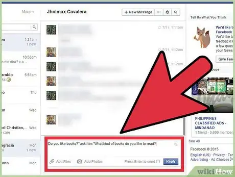 Imagen titulada Start a Conversation with a Guy on Facebook Step 11