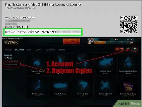 Imagen titulada Get Free Skins on League of Legends Step 7