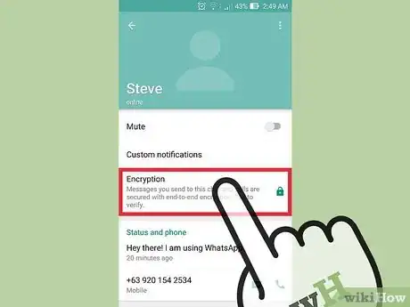 Imagen titulada Chat Securely on WhatsApp Step 7