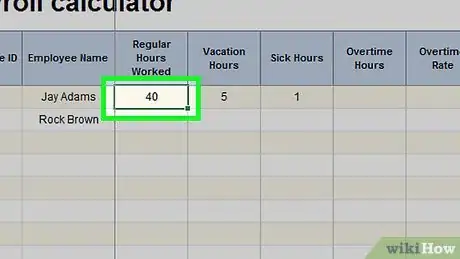 Imagen titulada Prepare Payroll in Excel Step 14