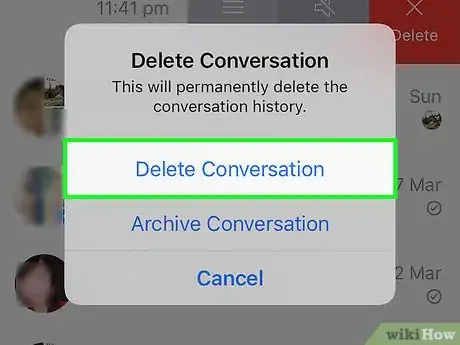 Imagen titulada Permanently Delete Facebook Messages Step 6