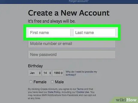 Imagen titulada Make a New Facebook Account Step 18