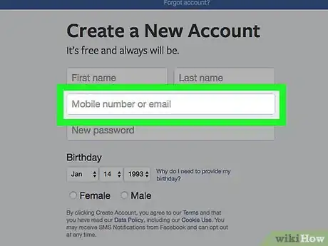 Imagen titulada Make a New Facebook Account Step 19