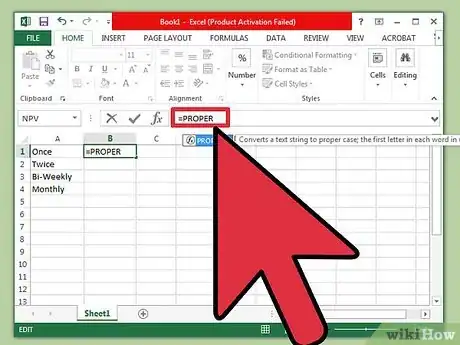 Imagen titulada Change from Lowercase to Uppercase in Excel Step 14