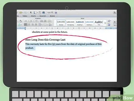 Imagen titulada Draft a Warranty Step 6