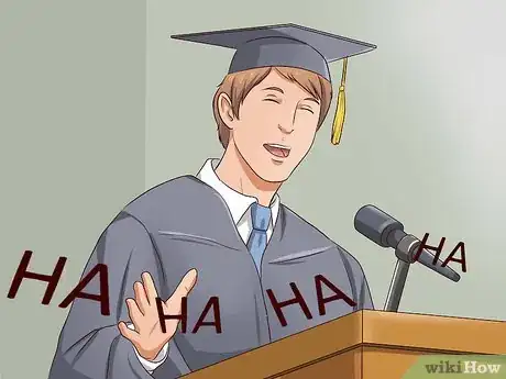 Imagen titulada Add Humor to a Graduation Speech Step 13