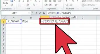 calcular el día de la semana con Excel