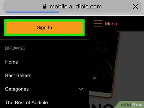 Imagen titulada Purchase an Audible Book on iPhone or iPad Step 2