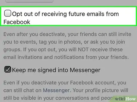 Imagen titulada Deactivate a Facebook Account Step 11