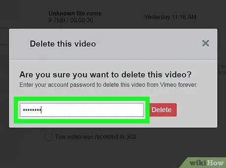 Imagen titulada Delete a Video on Vimeo on PC or Mac Step 6