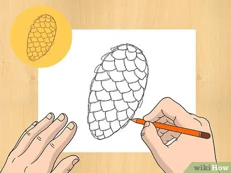 Imagen titulada Draw a Pinecone Step 3