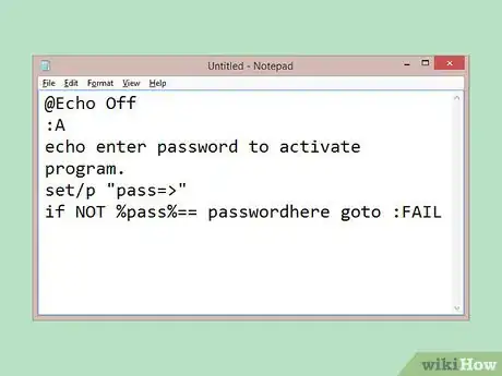 Imagen titulada Add a Password to a .Bat File Step 2