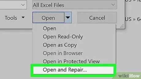 Imagen titulada Recover a Corrupt Excel File Step 7