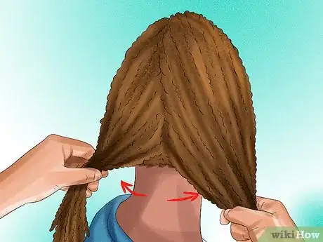 Imagen titulada Dreadlock Straight Hair Step 1