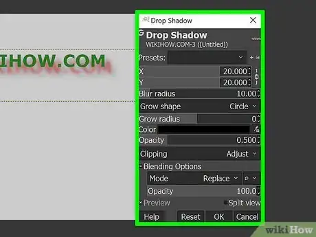Imagen titulada Use Drop Shadow in GIMP Step 10