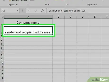 Imagen titulada Make an Invoice on Excel Step 20