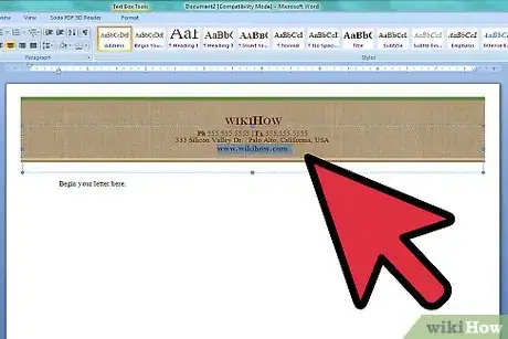 Imagen titulada Make a Letterhead Step 14