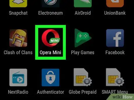 Imagen titulada Download Videos from YouTube Using Opera Mini Web Browser (Mobile) Step 1