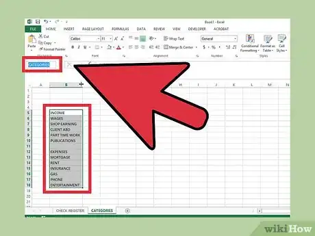 Imagen titulada Create a Simple Checkbook Register With Microsoft Excel Step 19