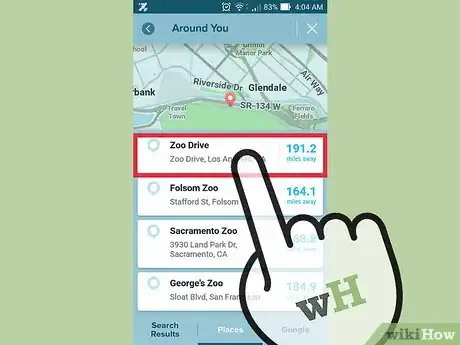 Imagen titulada View All Local Reports on Waze Step 5