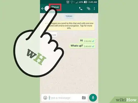 Imagen titulada Chat Securely on WhatsApp Step 6