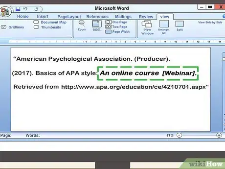 Imagen titulada Cite a Video in APA Step 21