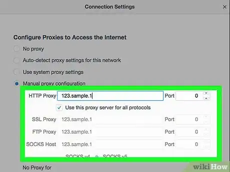 Imagen titulada Enter Proxy Settings in Firefox Step 8