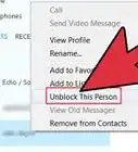 bloquear un contacto de Skype