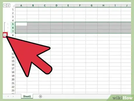 Imagen titulada Hide Rows in Excel Step 5