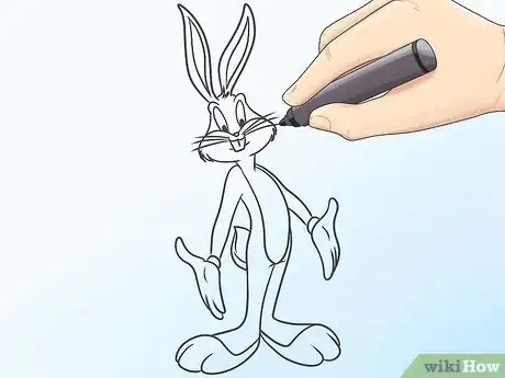 Imagen titulada Draw Bugs Bunny Step 10