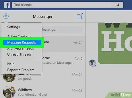 Imagen titulada See Messages from Non‐Friends on Facebook Messenger on a PC or Mac Step 4