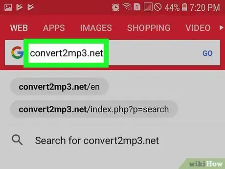 Imagen titulada Download Videos from YouTube Using Opera Mini Web Browser (Mobile) Step 9