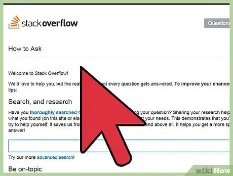 Imagen titulada Ask a Question on Stack Overflow Step 2
