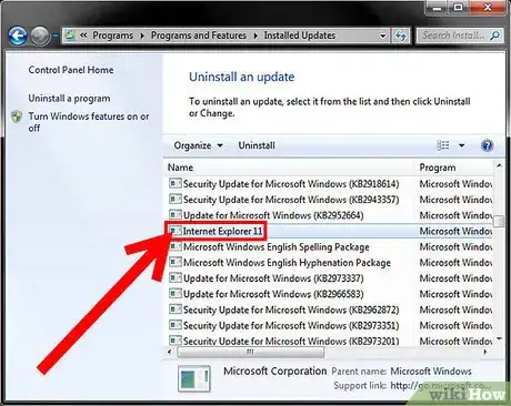 Imagen titulada Uninstall Internet Explorer 11 for Windows 7 Step 4