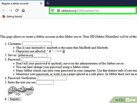 Imagen titulada Create a Jabber Account Step 1