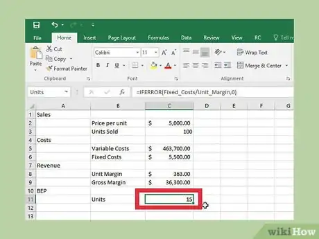 Imagen titulada Do a Break Even Chart in Excel Step 27