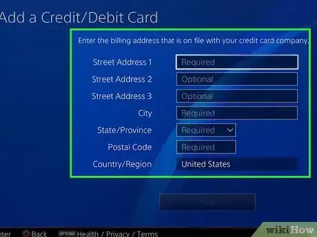 Imagen titulada Add a Credit Card to the PlayStation Store Step 10