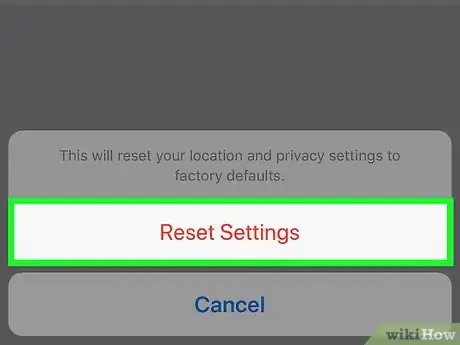 Imagen titulada Reset Location and Privacy Settings on an iPhone Step 6