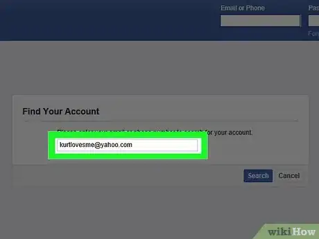 Imagen titulada Reset Your Facebook Password When You Have Forgotten It Step 3