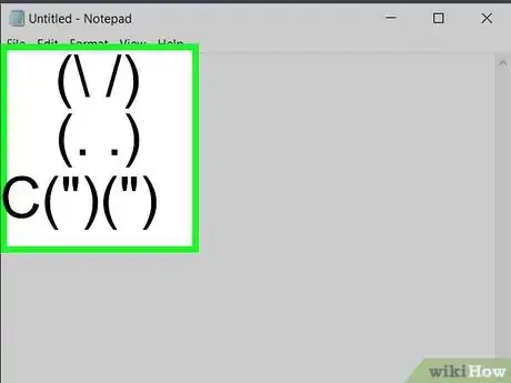 Imagen titulada Make a Bunny by Typing Characters on Your Keyboard Step 4