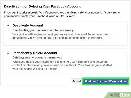 Imagen titulada Block Access to Your Facebook Account Temporarily Step 13