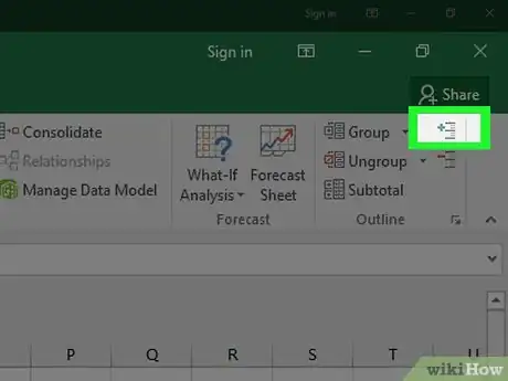 Imagen titulada Collapse Columns in Excel Step 7