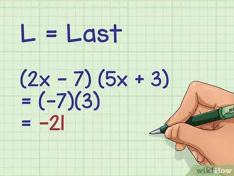 Imagen titulada Multiply Binomials Using the FOIL Method Step 7