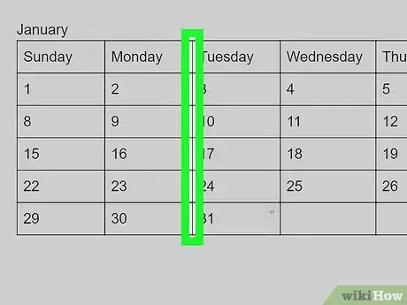 Imagen titulada Create a Calendar in Google Docs Step 10
