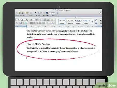 Imagen titulada Draft a Warranty Step 8
